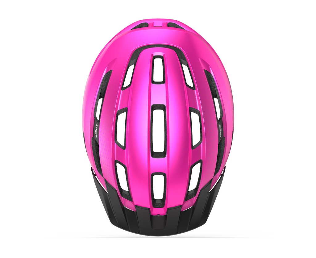 MET Downtown kerékpáros sisak [fényes pink, 52-58 cm (S/M)]