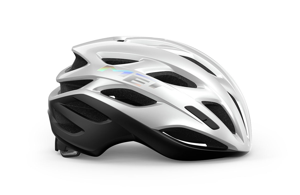 MET Estro Mips kerékpáros sisak [fehér-holografikus, 56-58 cm (M)]