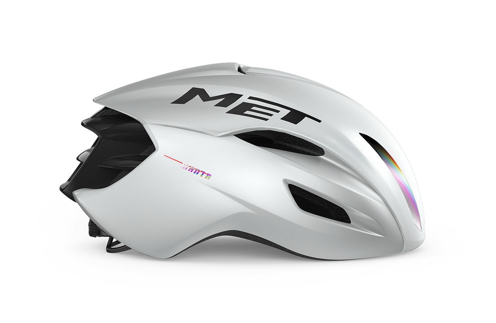 MET Manta Mips kerékpáros sisak [fényes fehér-holografikus, 52-56 cm (S)]