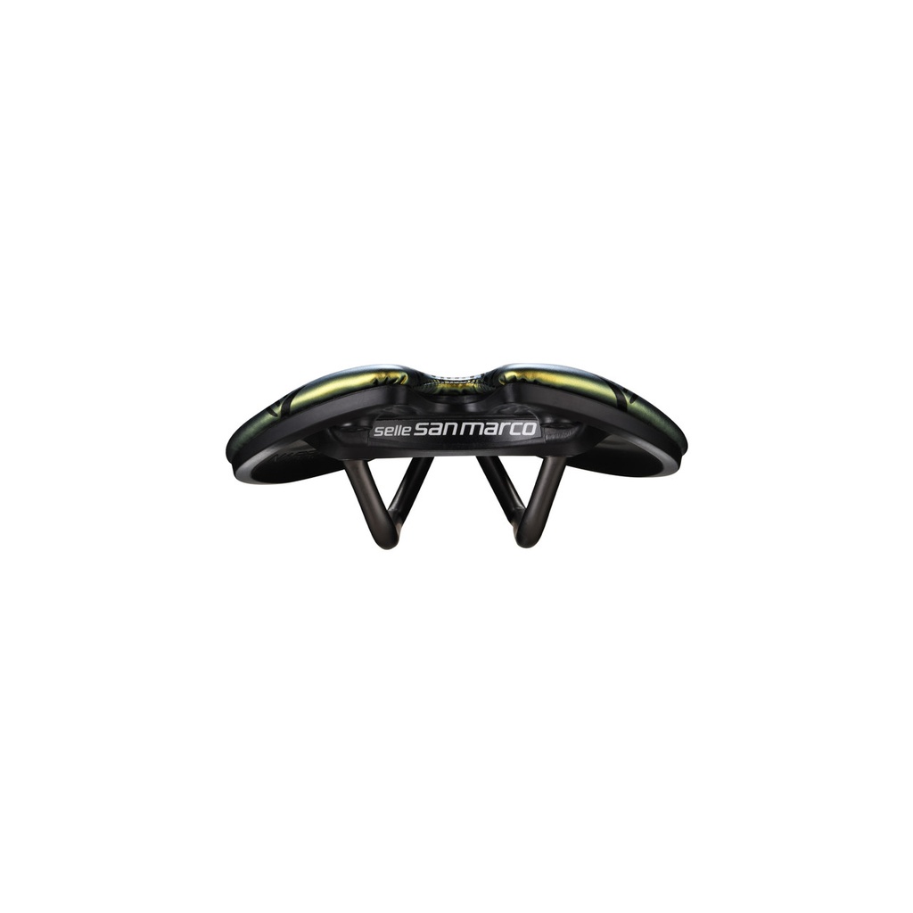 Selle San Marco Aspide Short Open-Fit Racing Narrow Iridescent Gold nyereg