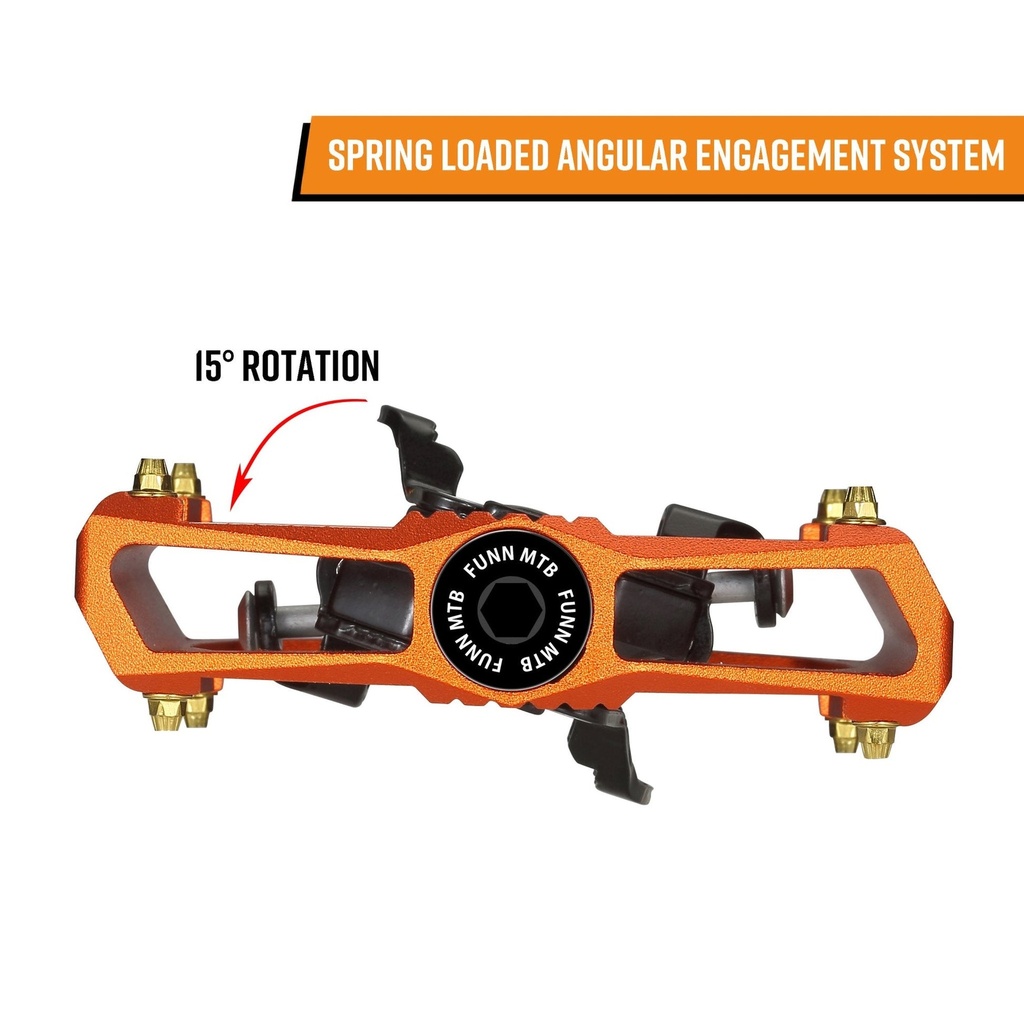 FUNN Ripper keretes kétoldalas patentpedál [wasabi zöld]