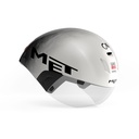 MET Codatronca UAE Team Edition 2025 kerékpáros sisak [fehér-szürke-piros, 52-56 cm (S)]