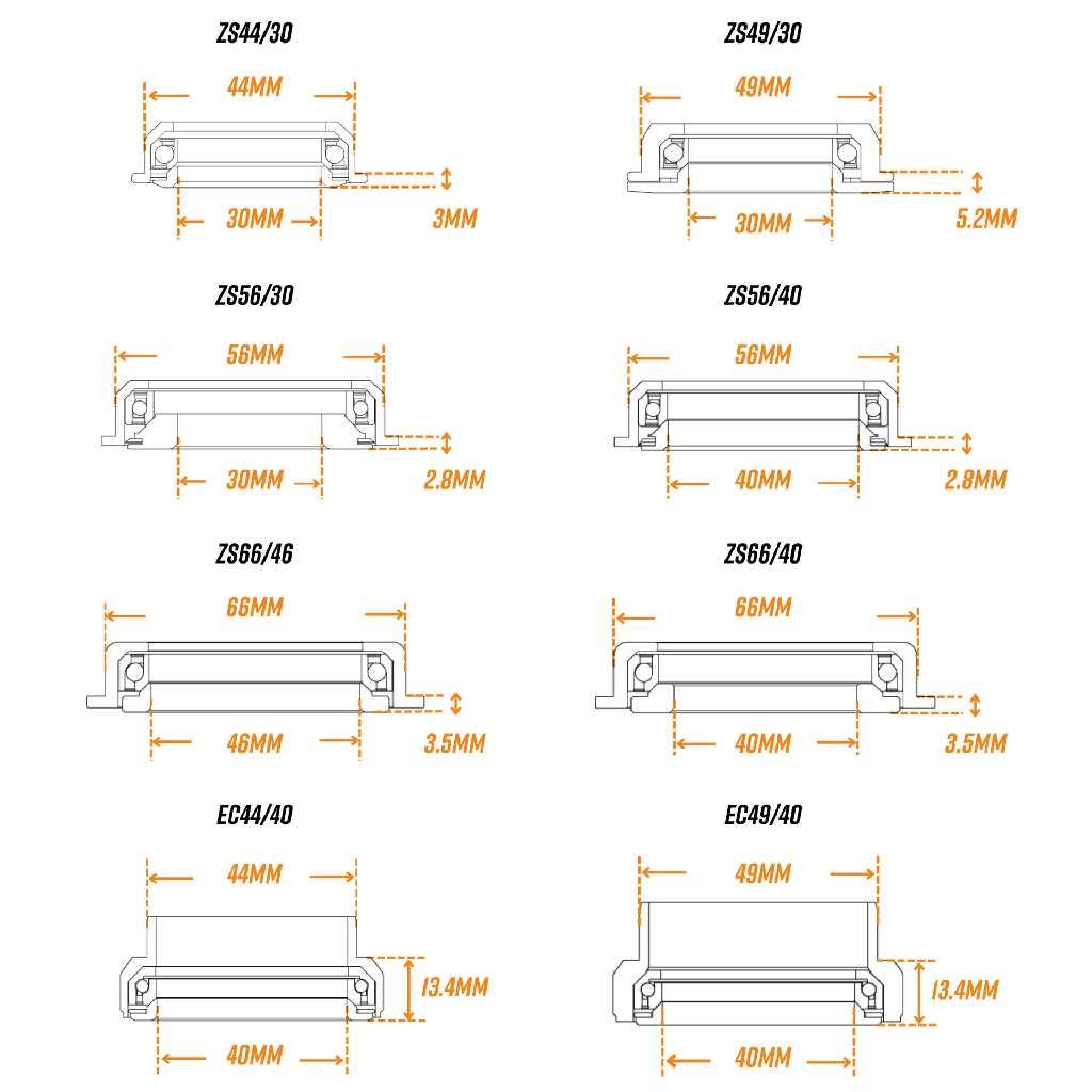 FUNN Descend ZS66/46 félintegrált kormánycsapágy