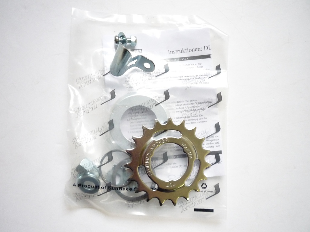 Sturmey Archer S2C DuoMatic KickShift kontrás agyváltó [ezüst, 32]