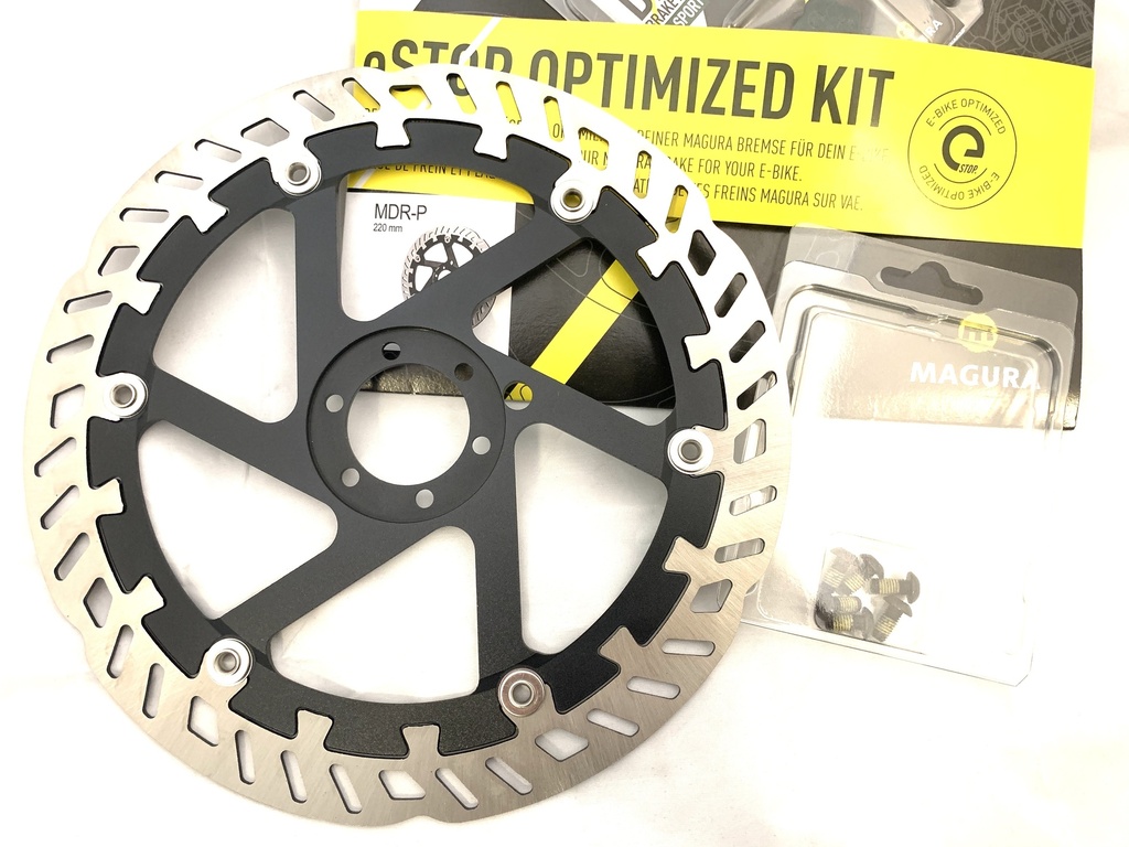 Magura MT eSTOP MDR-P 6 csavaros féktárcsa + 7S fékpofa szett [203 mm]