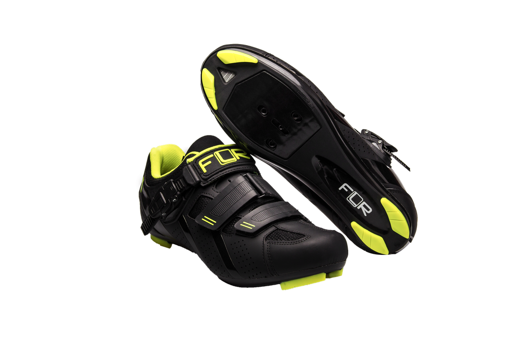 FLR F-15 III országúti cipő [fekete-neon sárga, 41]