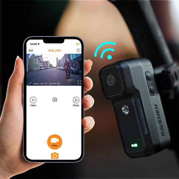 Ravemen NT301 kamerás akkumulátoros hátsó lámpa