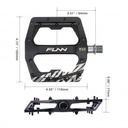 FUNN PD-22 Funndamental DH/BMX pedál [fekete]