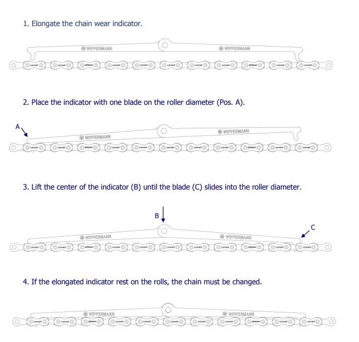 Connex Chain Wear Indicator láncnyúlásmérő