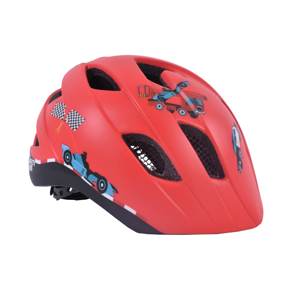 Safety Labs Dino Light gyermek kerékpáros sisak [piros, 48-53 cm (S)]