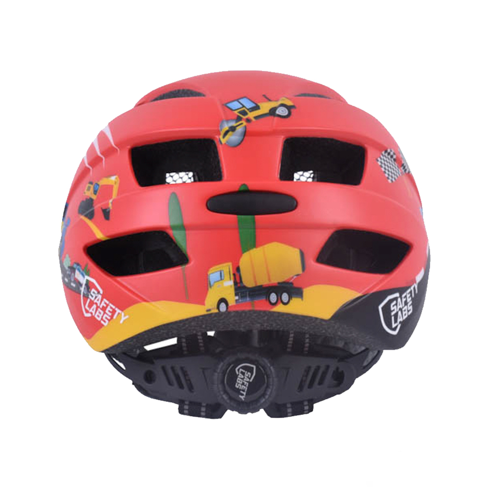 Safety Labs Dino Light gyermek kerékpáros sisak [piros, 48-53 cm (S)]