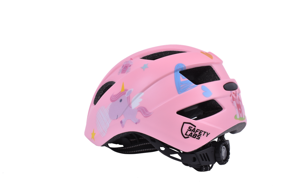 Safety Labs Fiona Light gyermek kerékpáros sisak [rózsaszín hercegnős, 48-53 cm (S)]