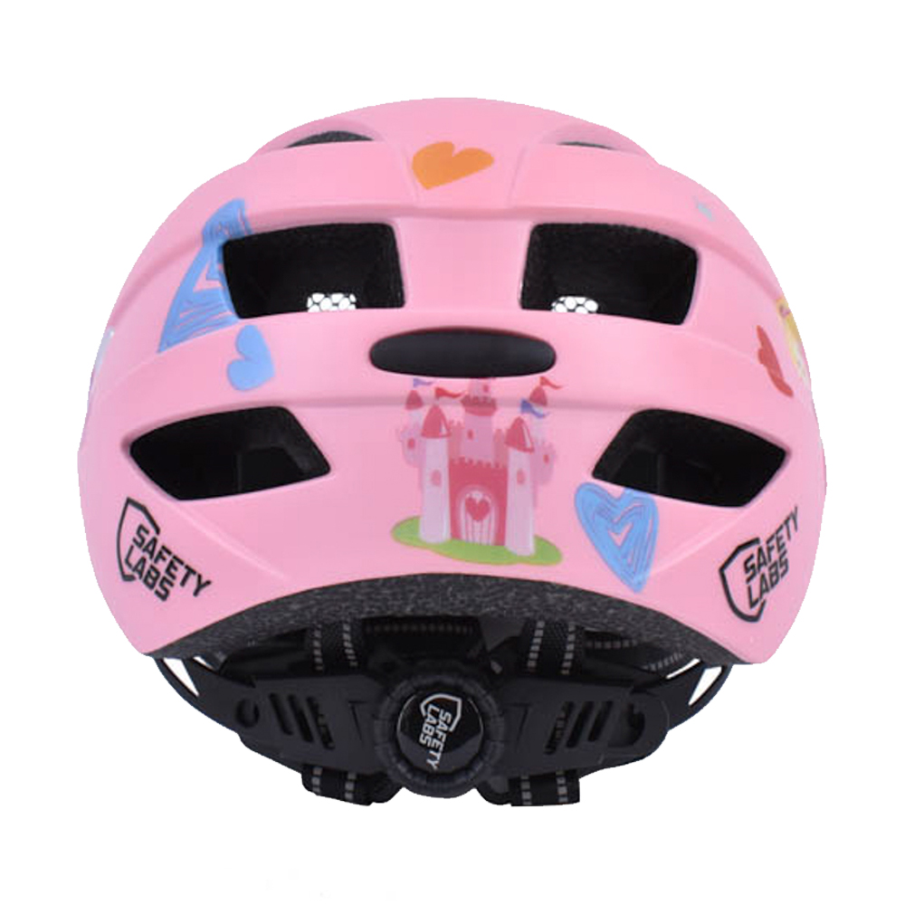 Safety Labs Fiona Light gyermek kerékpáros sisak [rózsaszín hercegnős, 48-53 cm (S)]