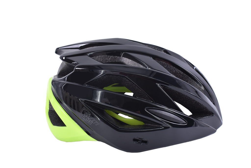 Safety Labs Juno kerékpáros sisak [fényes fekete-sárga, 55-58 cm (M)]