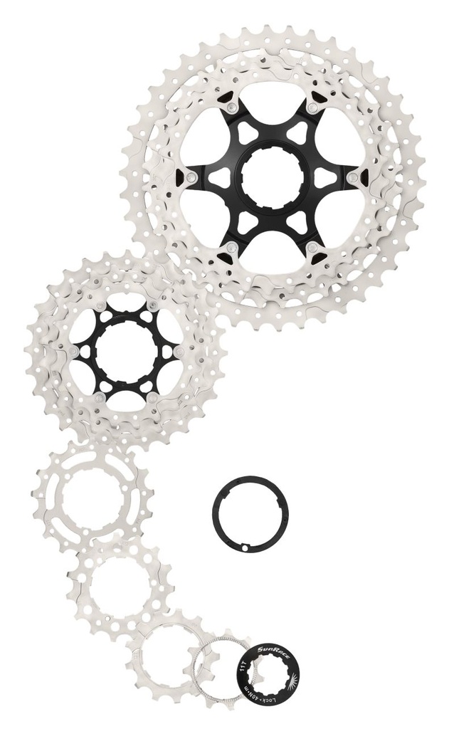 Sunrace CSMS3 10 sebességes fogaskeréksor [ezüst-fekete, 11-42]