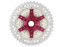 Sunrace CSMX3 10AY 10 sebességes fogaskeréksor [ezüst-piros, 11-42]