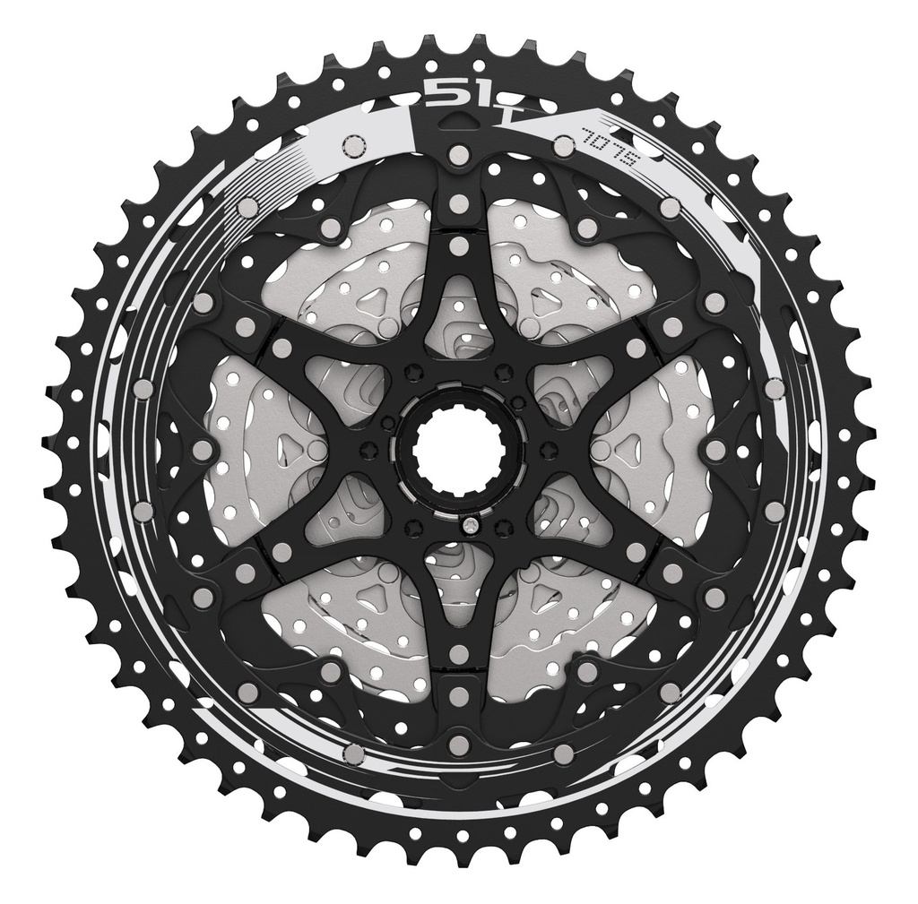 Sunrace CSMZ603 12 sebességes fogaskeréksor [fekete-ezüst, 11-51]