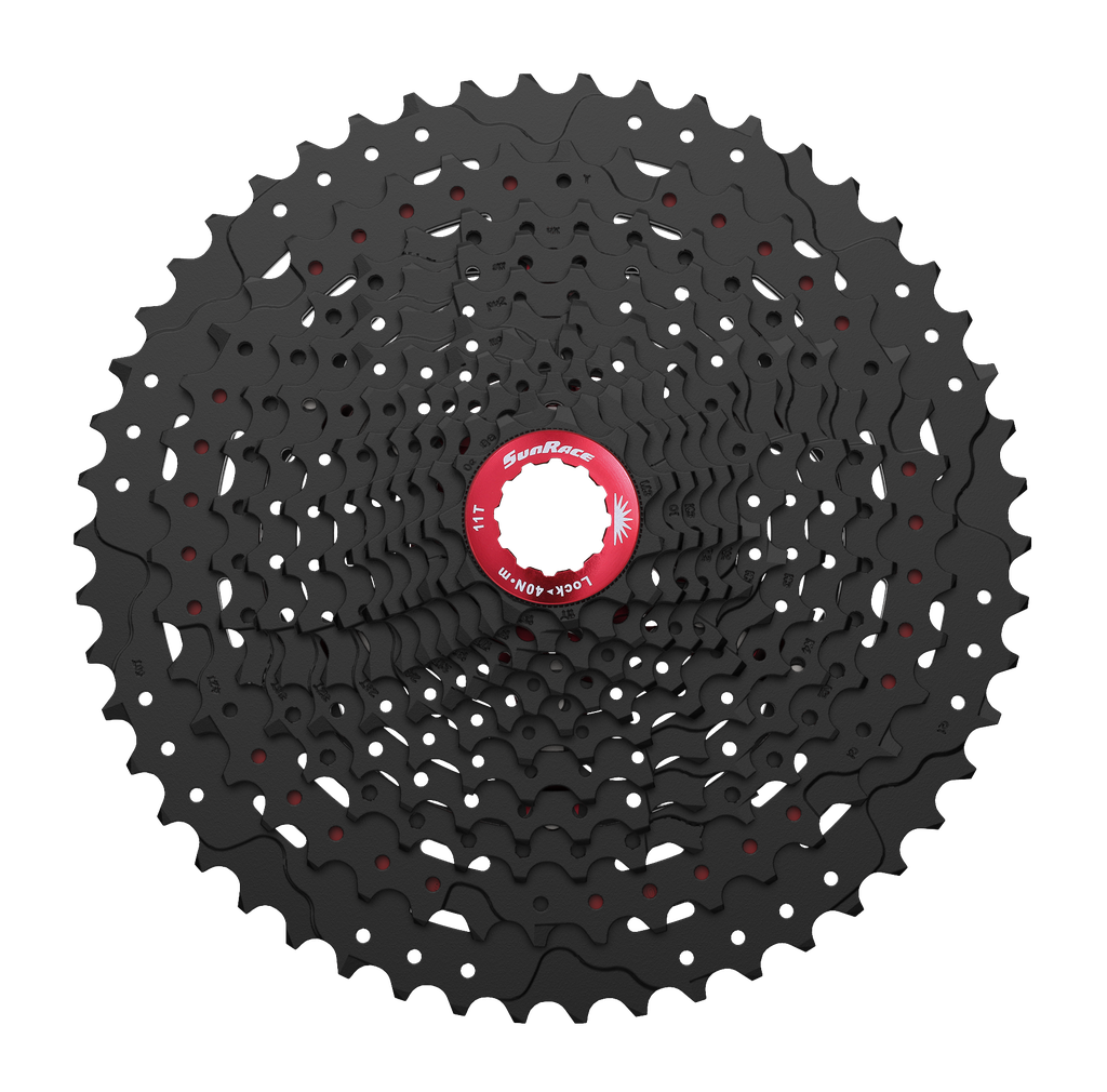 Sunrace CSMZ90 WA5 12 sebességes fogaskeréksor [fekete-piros, 11-50]