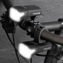 Trelock LS 480 LIGHTHAMMER 80 + LS 740 VECTOR Rear Signal akkumulátoros első+hátsó lámpa szett