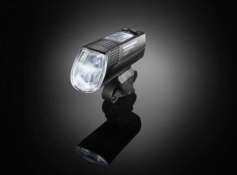 Trelock LS760 I-GO Vision + LS740 Vector Signal akkumulátoros első+hátsó lámpa