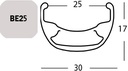 FELNI 27,5" 36L EXAL BE25 6,5MM SZELEP SZIMPLA SZEG TÁRCSAFÉKES FEKETE 570g{4/4}