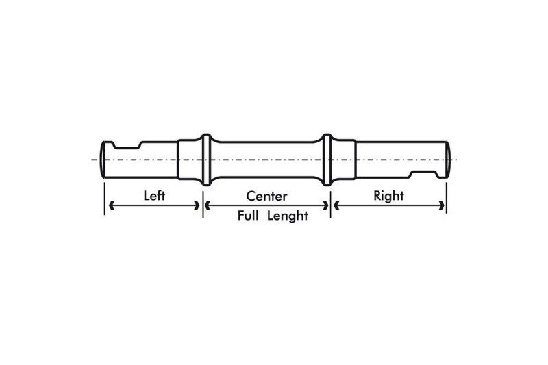 KÖZÉPTENGELY ÉKES 143MM ITA70 - 39/57/47 MM ACÉL (5db/csomag)