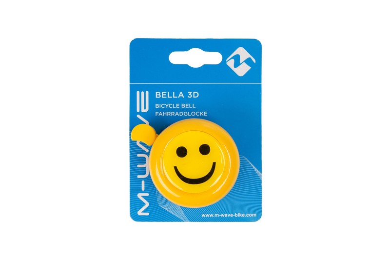 CSENGŐ GYERMEK ACÉL FIGURÁS M-WAVE SMILE - 55 MM SÁRGA