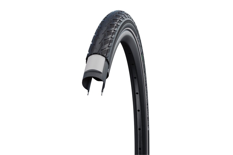 KÖP 700X28C (28-622) 28X1,10 SCHWALBE DELTA CRUISER PLUS HS431 FEKETE REFLEXCSÍKOS