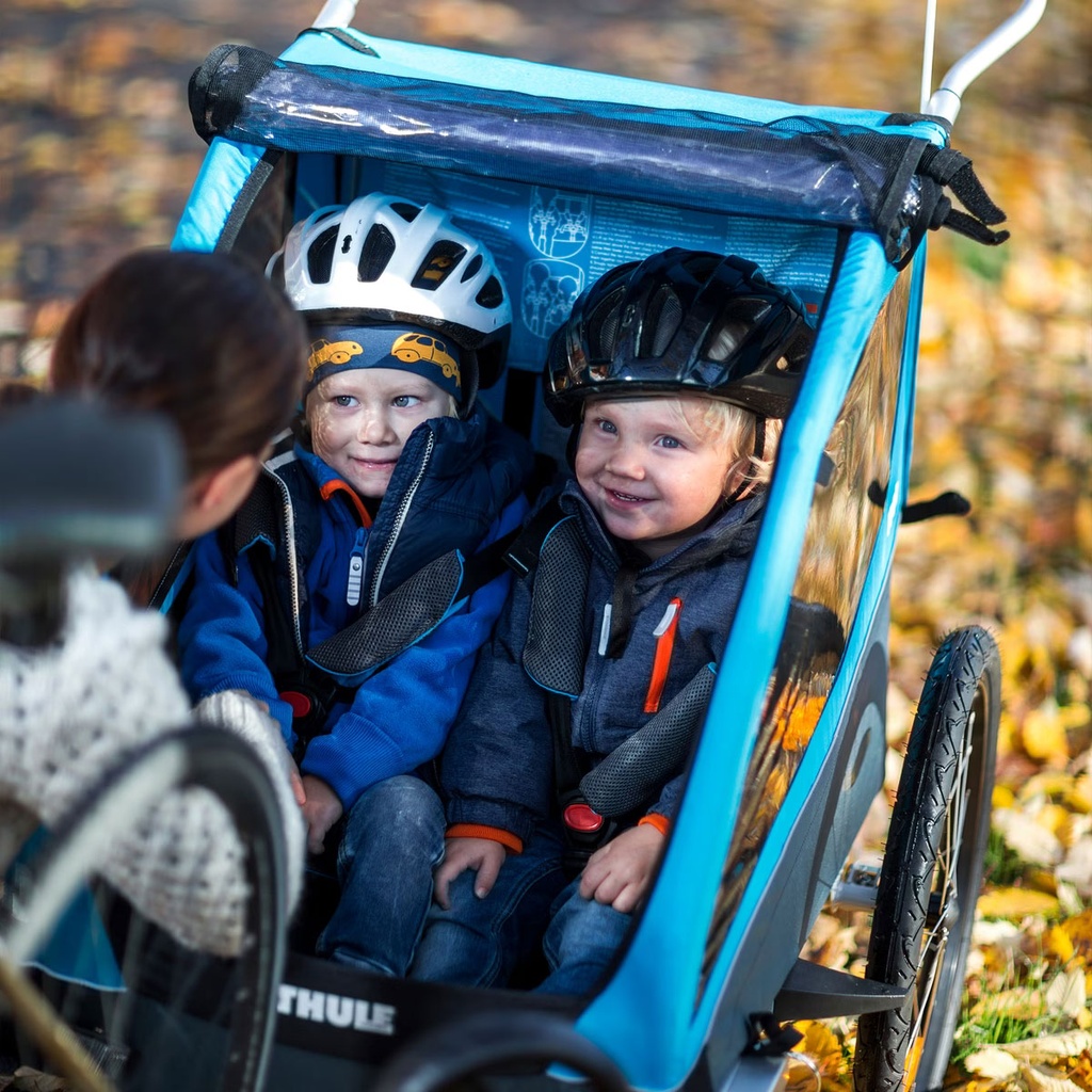 Utánfutó THULE COASTER XT kerékpár szett + sétálókerék fekete