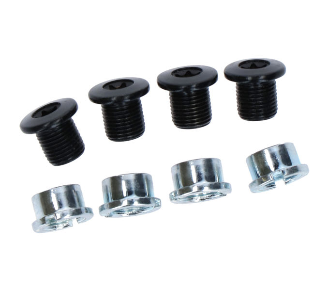 SHIMANO SM-CRE70-B GEAR FIXING BOLT (M8 X 8.5 / 1 UNIT = 4 PCS.) & NUT (1