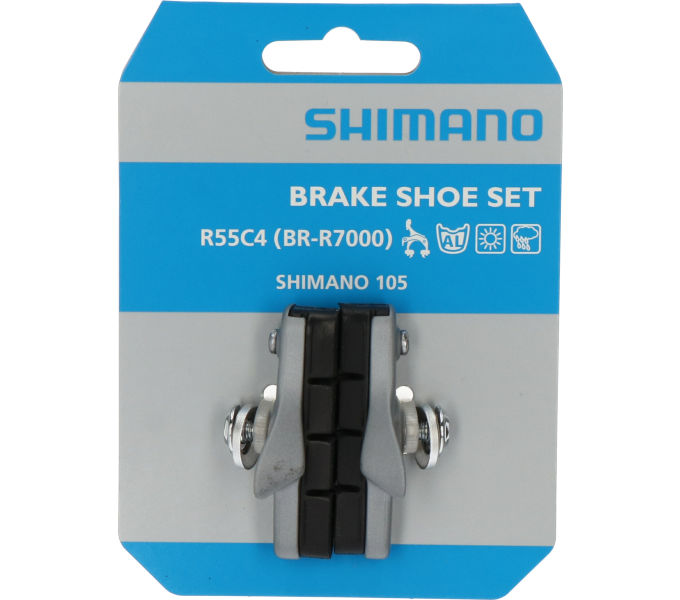 SHIMANO BR-R7000 R55C4 CARTRIDGE-TYPE BRAKE SHOESET (PAIR/SILVER)