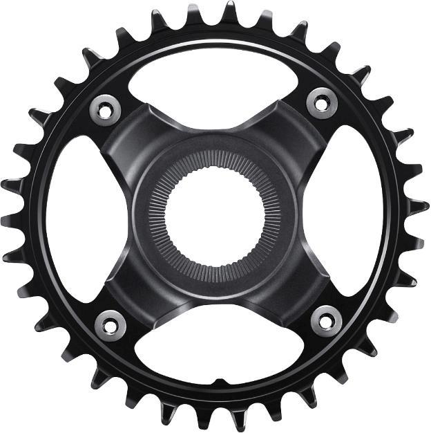 SHIMANO CHAINRING, SM-CRE80-12-B, 34T W/O CG, FOR CHAIN LINE 53MM, IND.PAC