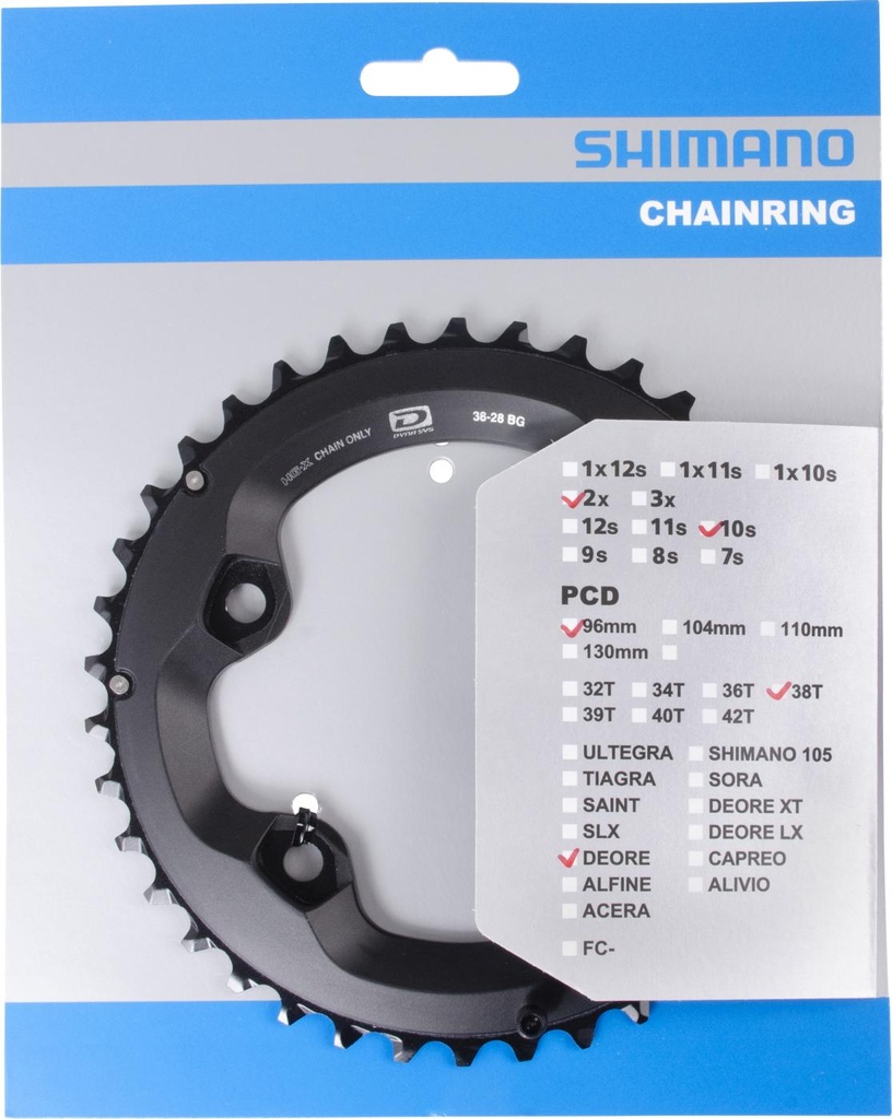 SHIMANO FC-M6000-2 CHAINRING 38T-BG