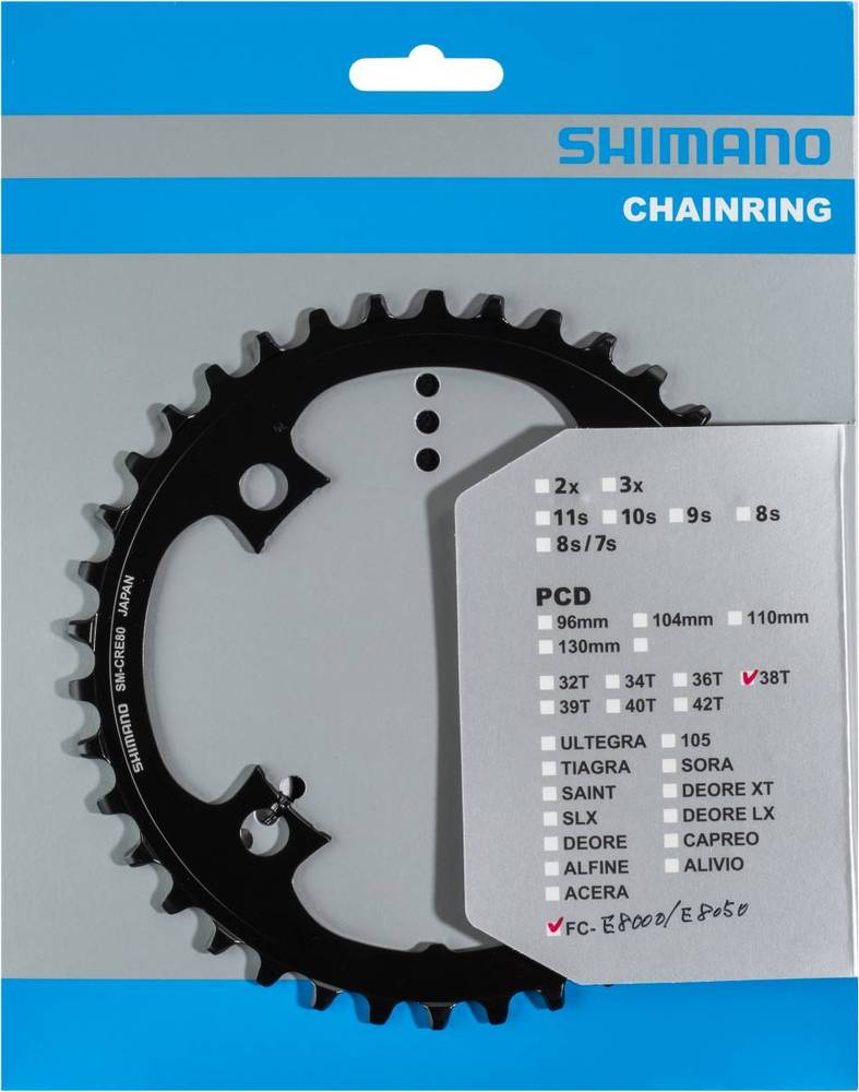 SHIMANO SM-CRE80 CHAINRING 38T (SM-CRE80/SM-CRE80-B)