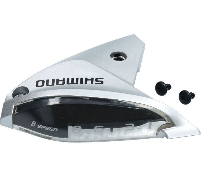 SHIMANO ST-EF510-8R4A UPPER COVER SILVER & FIXING SCREWS