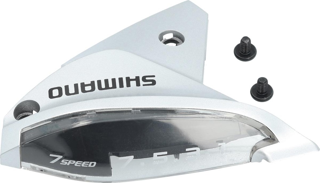 SHIMANO ST-EF510-7R4A UPPER COVER SILVER& FIXINGSCREWS