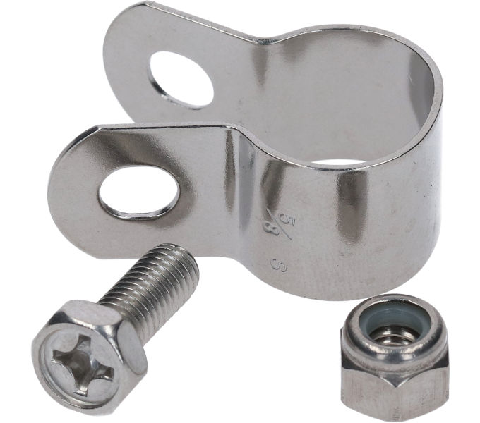 SHIMANO COMPONENTS FOR INTERNAL HUB ARM CLIP:5/8"DX(STAINLESS, W/BOLT&NUT)