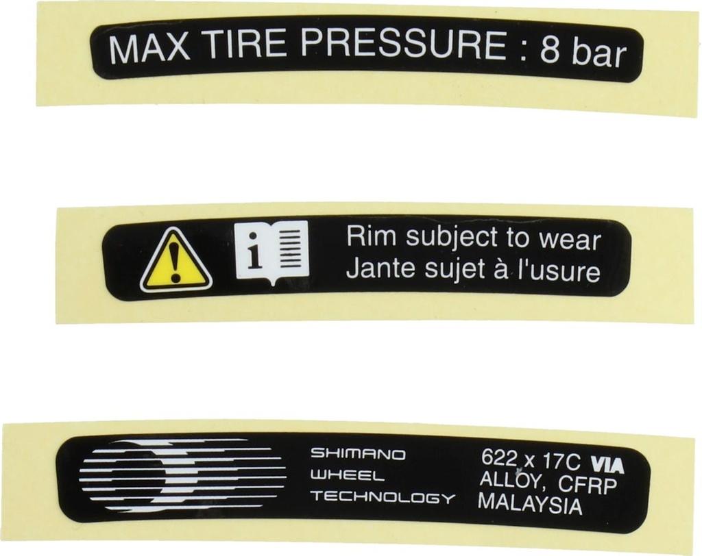 SHIMANO WH-RS81 RIM STICKER UNIT