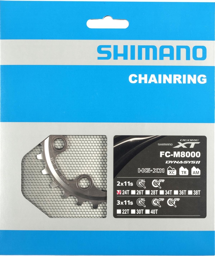 SHIMANO FC-M8000 Chainring 24T-BB for 34-24T