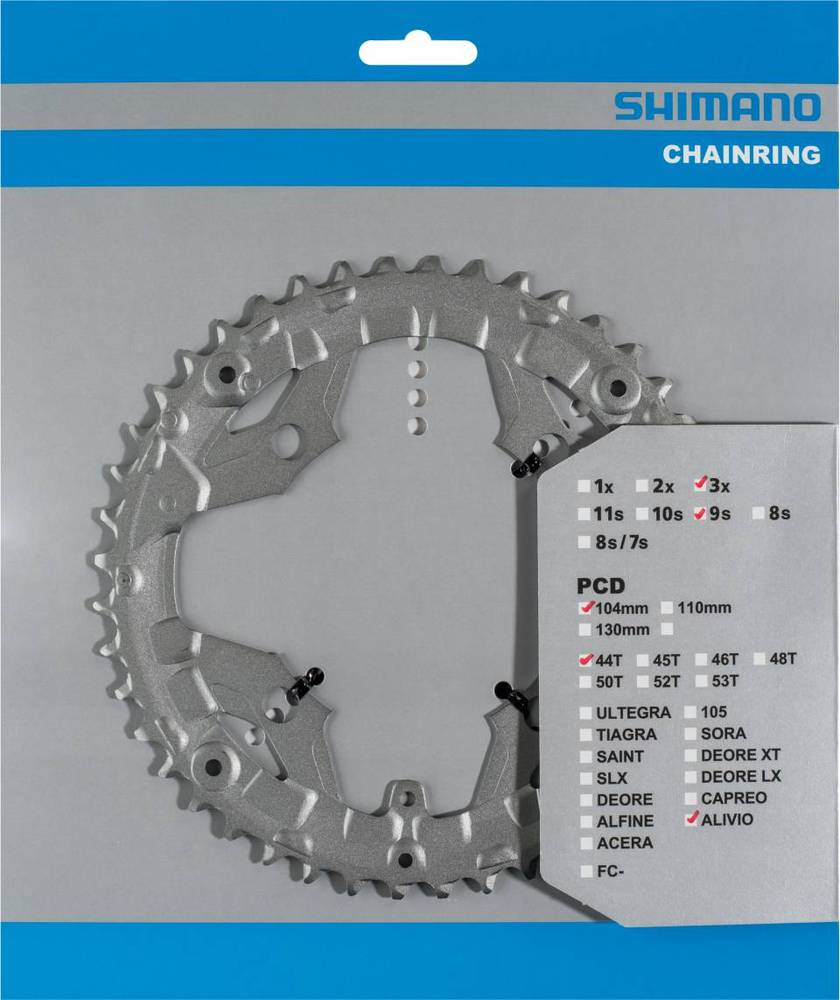 SHIMANO FC-T4060 CHAINRING 44T FOR 44-32-22T SILVER FOR CHAIN GUARD