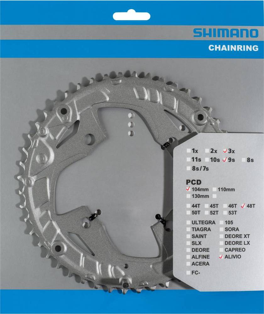 SHIMANO FC-T4010 CHAINRING 48T SILVER