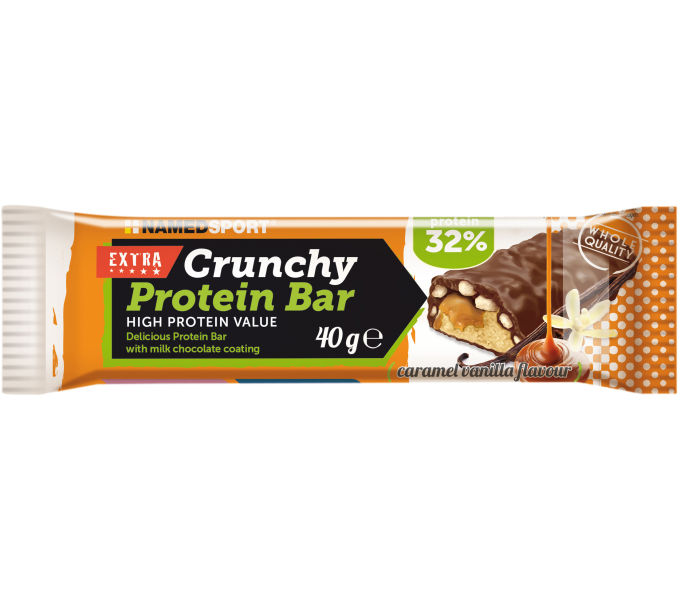 NAMEDSPORT CRUNCHY PROTEINBAR karamell-vanília 24x40g szelet {2/4}