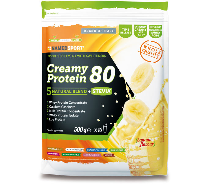 NAMEDSPORT CREAMY PROTEIN 80 banán 500g krém {3/4}