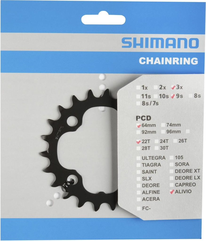 SHIMANO FC-M4050 CHAINRING 22T-AX