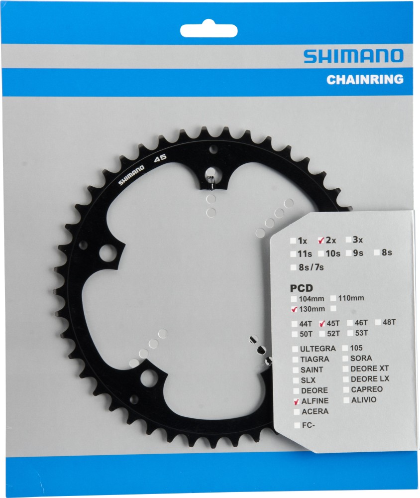 SHIMANO FC-S501CHAINRING 45T BLACK 130MM