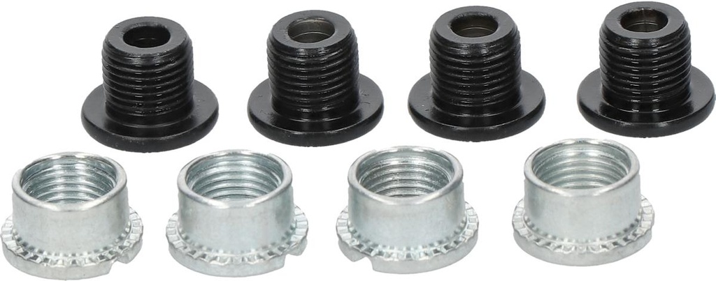 SHIMANO FC-M625 OUTER GEAR FIXING BOLT (TORX**/M8 x 7) & NUT 4SETS