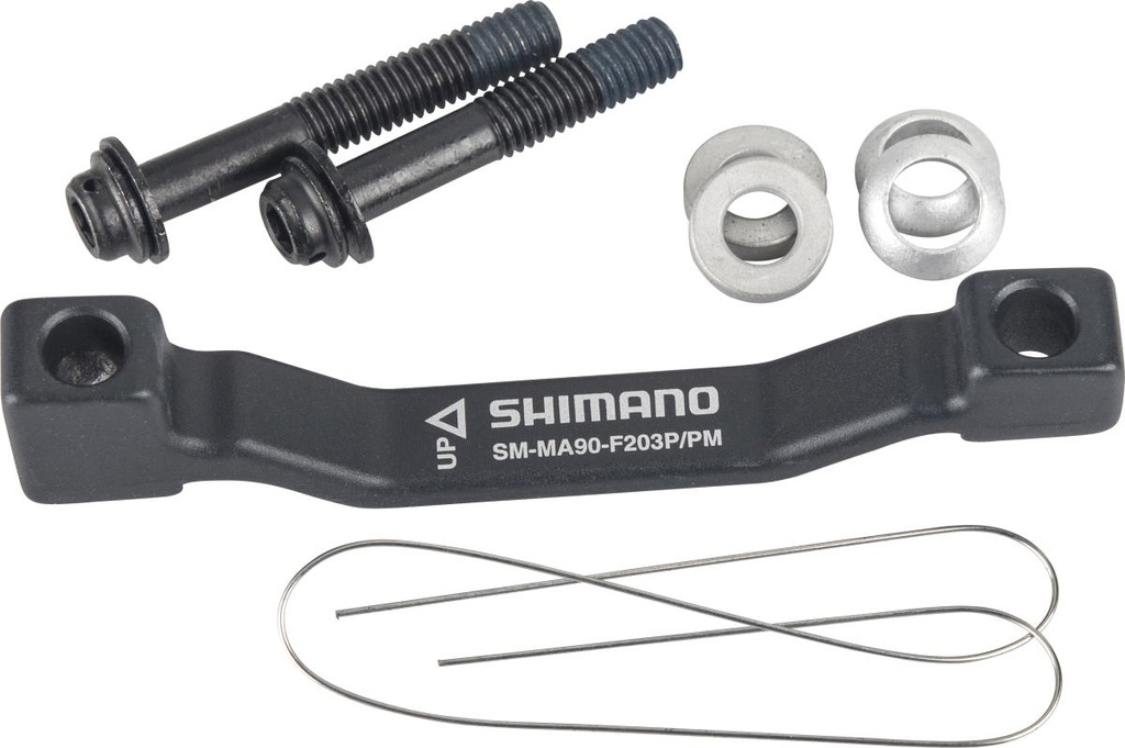 SHIMANO MOUNT ADAPTER FOR DISC BRAKE CALIPER, SM-MA90-F203P/PM, FIXING BOL