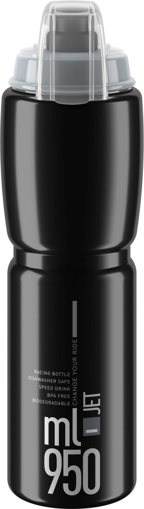 KULACS ELITE JET PLUS BLACK FEKETE/SZÜRKE LOGÓ 950ML 114G{5/4}