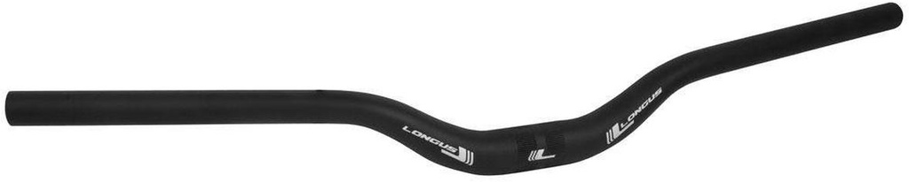Longus Heit OS alumínium MTB lapos kormány 660 mm 31,8 mm 6/9° fekete