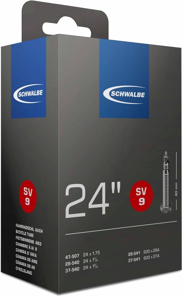 BELSŐ SCHWALBE 24 SV9 24x1,10-1,75 40MM 130g {25/7}